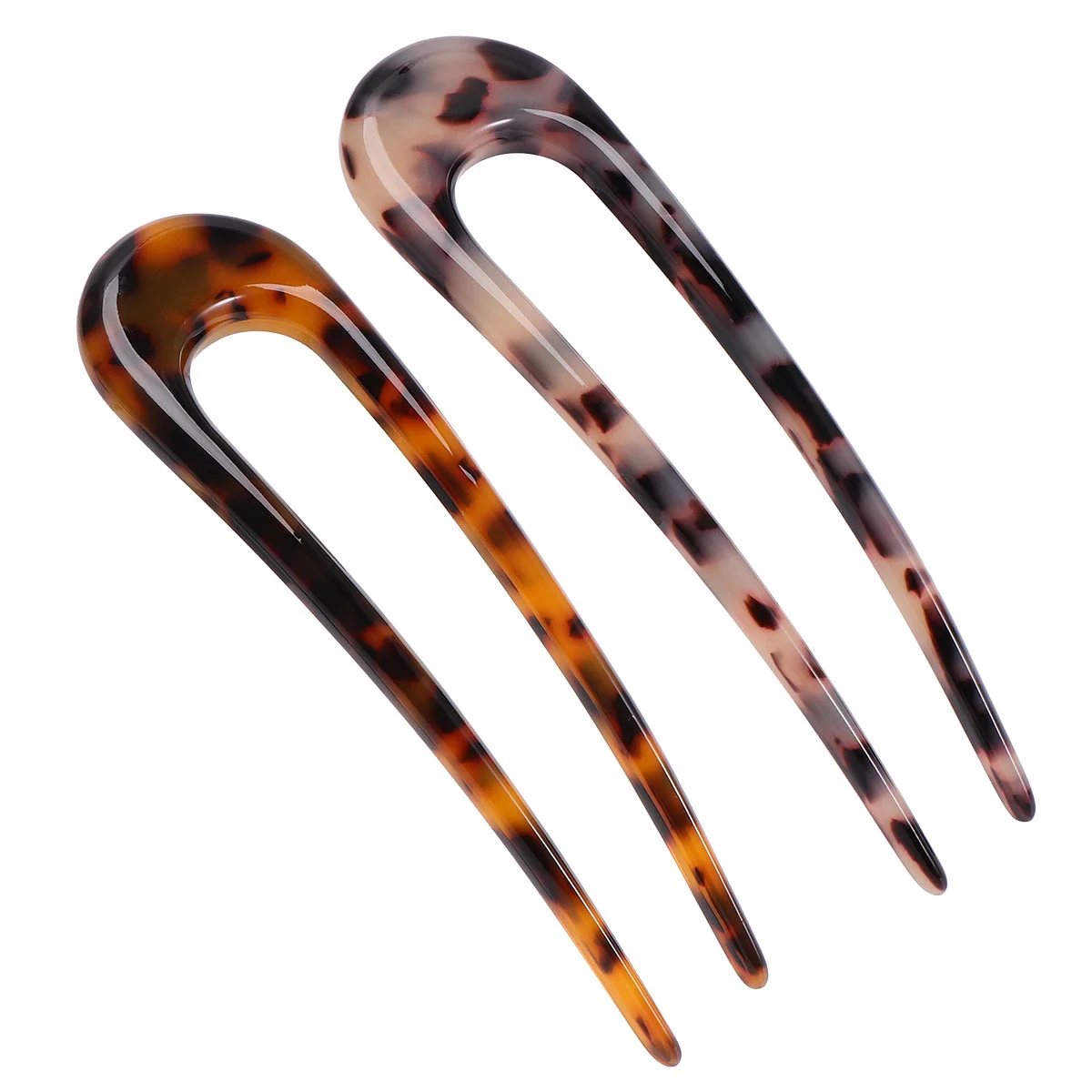 2 Pcs Girl Hairpin Accessories Creative U-shaped Pins Modeling Supply Practical Stick Women's