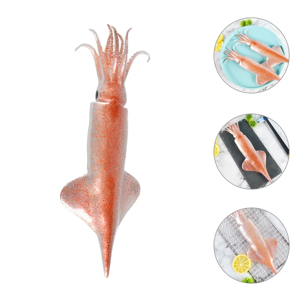 Fish Seafood Squid Model Decoration Simulation Figures Whale Bath Toy Pvc Figurines Animal Toys