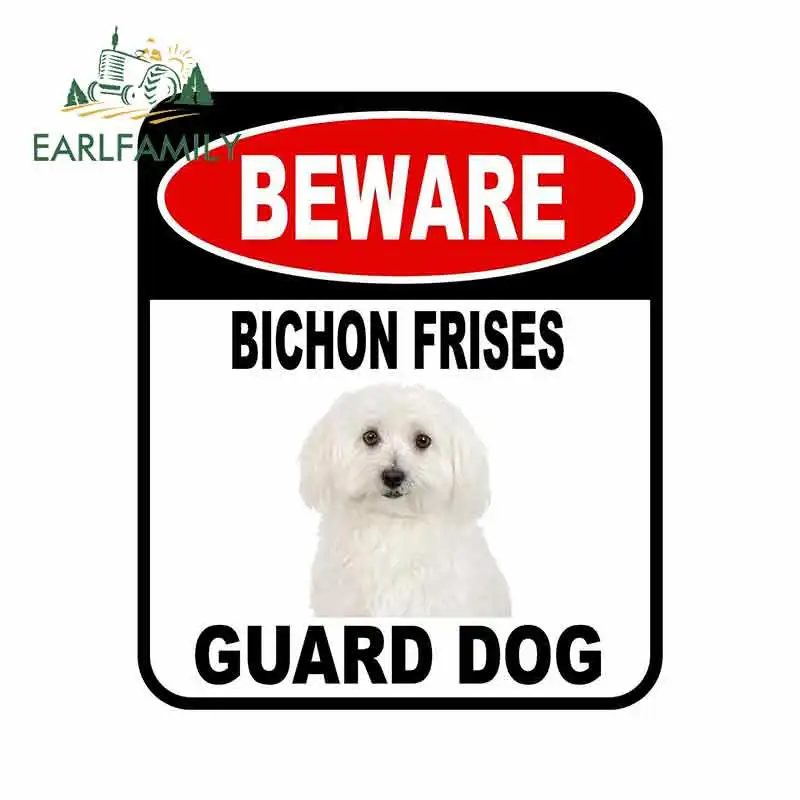 EARLFAMILY 13 سنتيمتر x 11 سنتيمتر حذار قصب كورسو الحرس الكلب سيارة ملصق غطاء الخدوش مركب تسجيل JDM كلب ملصق مائي تحذير ملصقات #6
