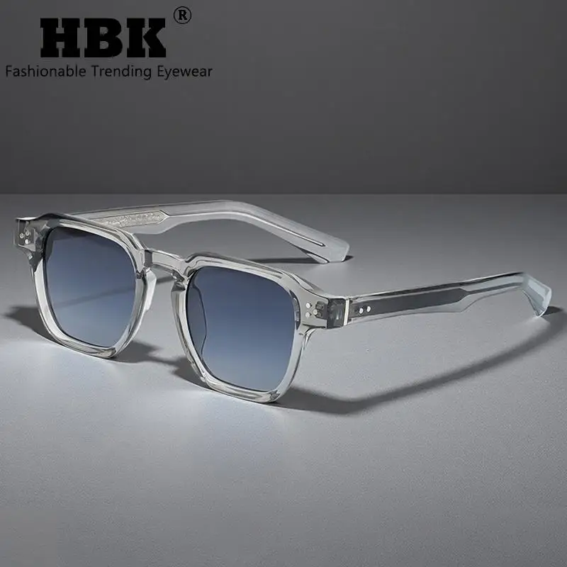 HBK Fashion Square Herren-Sonnenbrille Damen-Sonnenbrille mit Core-Einsatz-Bügel Luxusmarke Sonnenbrillen für Reisen, Strand, Party, Festival, Geschenke – Detail 3