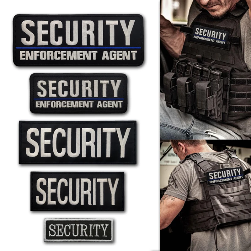 Security Enforcement Agent Embroideried Patches SHERIFF Applique Uniform Vest MIlitary Tactical Patches