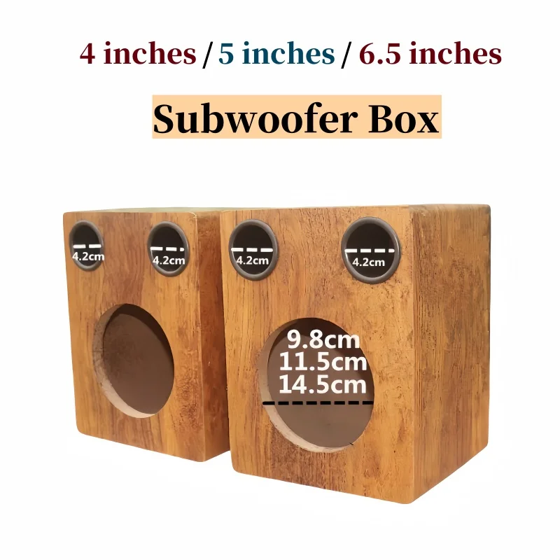 

4-inch/5-inch/6.5-inch Speaker Empty Box,Passive Subwoofer Box, DIY Car/Home Woofer Box,1Piece Bass Sound Box,Woofer Housing