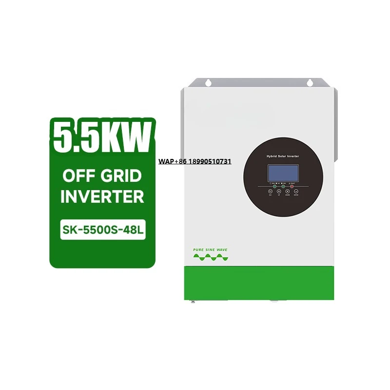 High Efficiency 5500W 24V/48V Pure Sine Wave Hybrid Solar Inverter 5kw Off-Grid MPPT Single Phase  Inverter