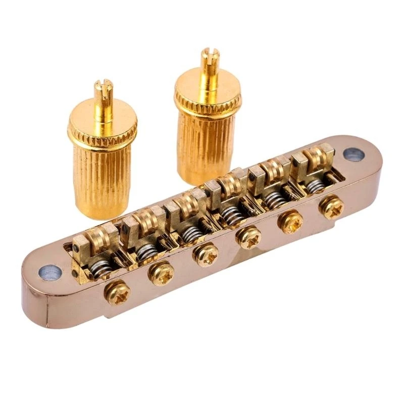 6 String Guitar Tune O-Matic Bridge Stop Bars Tailpiece Guitar Parts Accessories