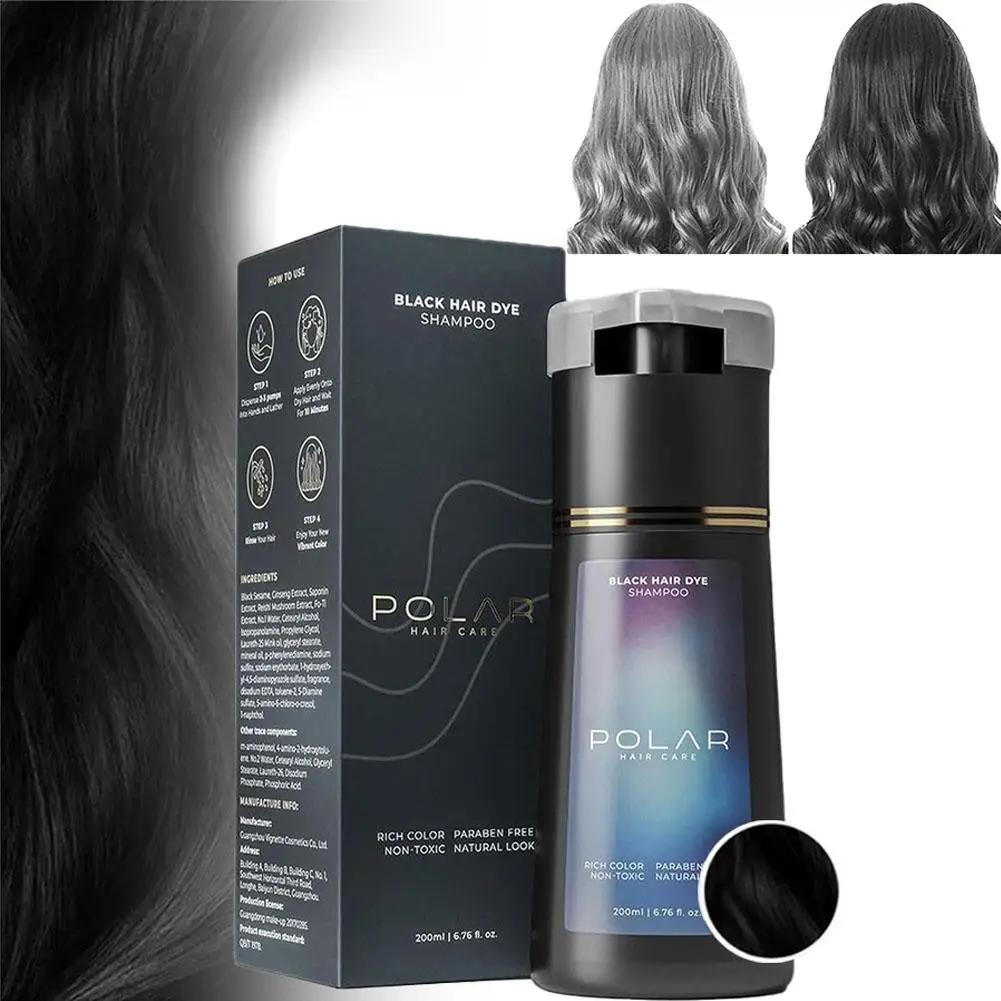 

3-in-1 Hair Dye Shampoo Quick Color White Blackening Oil Control Fluffy Nourish Natural Long-Lasting Gentle Hair Care Product