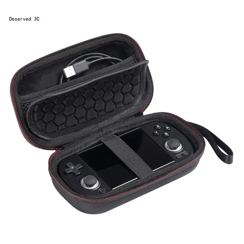 Handheld Console EVA Bag Scratchproof Storage Box for RG40XX Protector Case with Mesh Pocket Travel Carrying