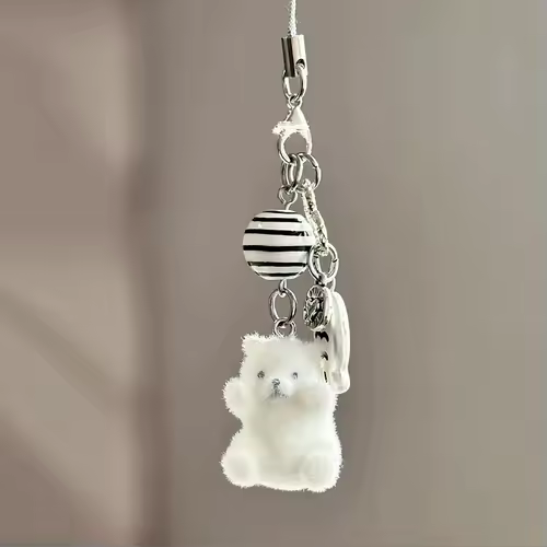 Fluffy Alpaca Elk Capybara Animal Keychains Resin Cartoon Lovely Funny Garlic Goose 3D Doll Pendant Bag Box Car Key Ring Jewelry - Image 43