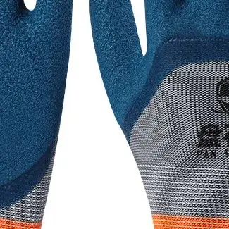 1 زوج الإطارات قفازات مطاطية مقاومة للاهتراء عدم الانزلاق قفازات العمل قفازات حماية العمل تحسين المنزل حديقة البناء