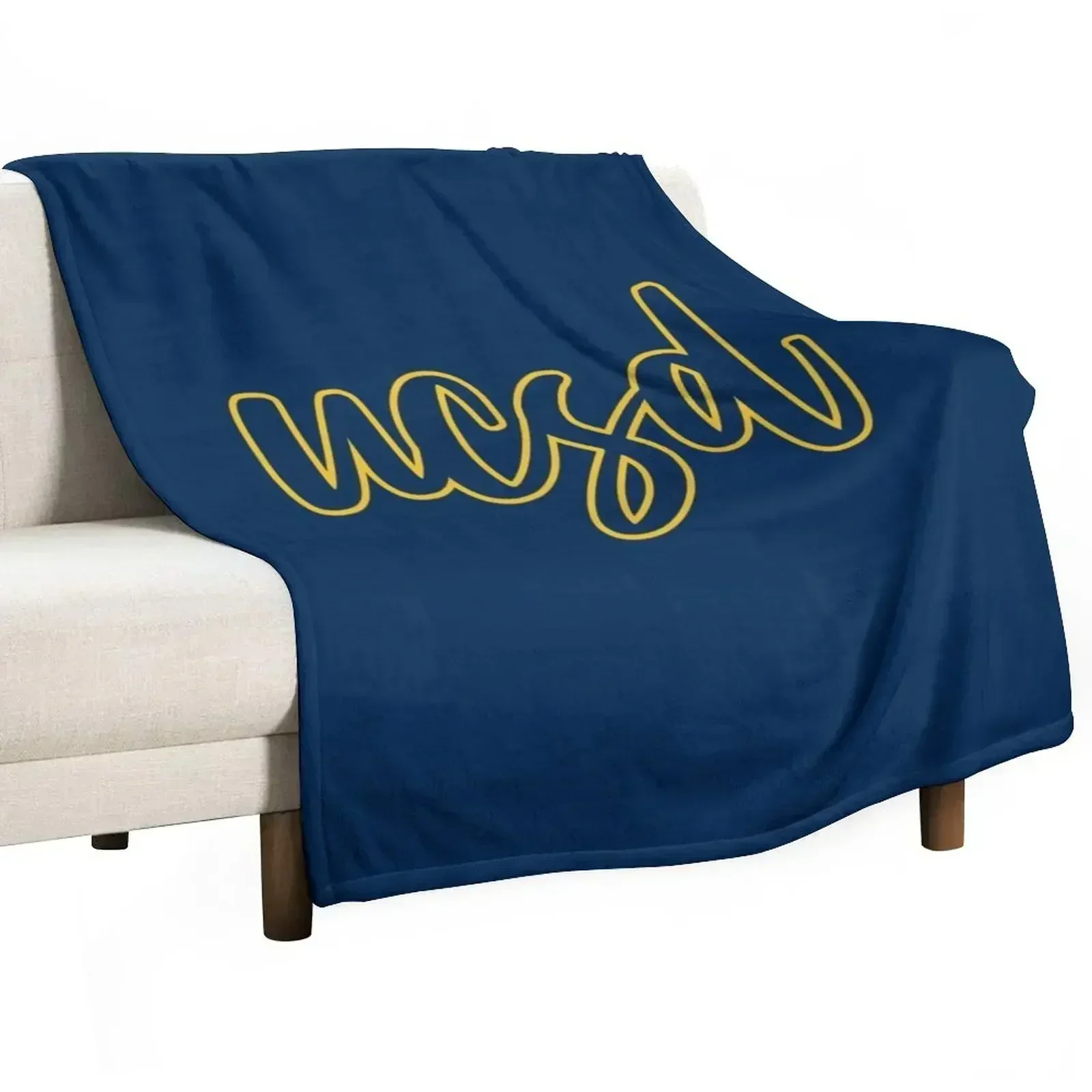 

Cursive Go Tritons! Throw Blanket Cozy Throw Blanket for Bed Sofa Chair