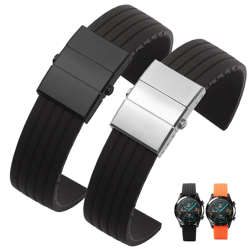 Silicone Watch Strap for Huawei GT3/GT2 Watch Gt2 Proecg Watch3pro Strap GS Huami Xiaomi Watch Band Magic Belt Soft Accessories