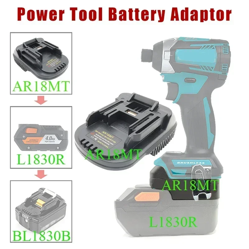 Imagem -05 - Conversor Adaptador para Aeg Ridgiid Bateria de Lítio Makita Bosch Milwaukee Lithium Tool Ar18mt Ar18bs Ar18ml 18v