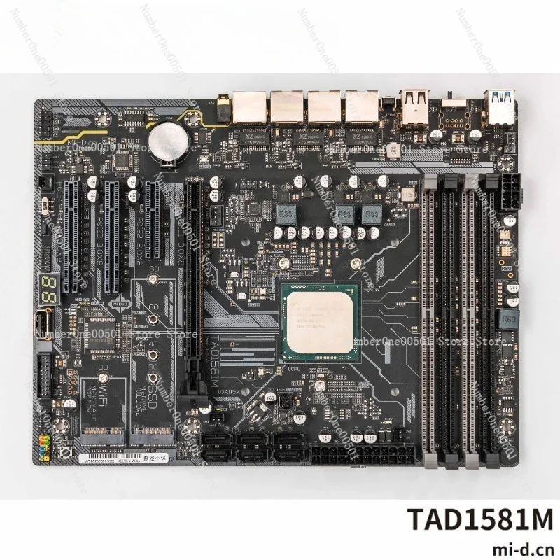

D-1581 DDR4 NAS Server Motherboard with Triple 2.5G LAN for Home Business Storage Network Attached Server Build DIY