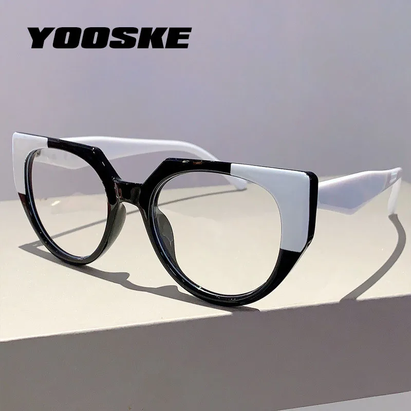 Trendy New Optical Eyewear Anti Blue Light Cat Eye Sexy Ladies Flat Glasses Spectacle Eyeglasses Frame Computer Eye Glasses