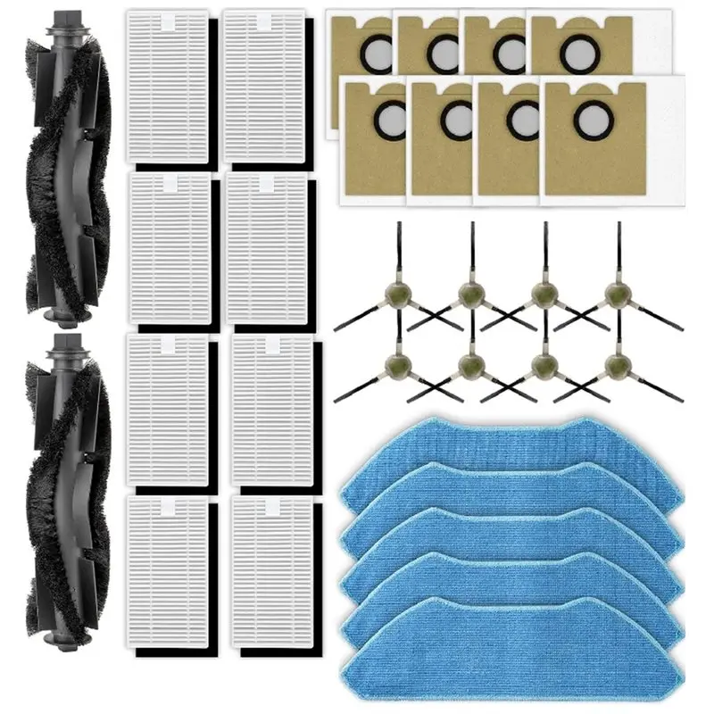 NEW!A61I For Lefant M2 Plus, M2L Plus Dust Bag, Main,Side Brush, Filter& Mop Replacement Robot Vacuum Cleaner Accessories