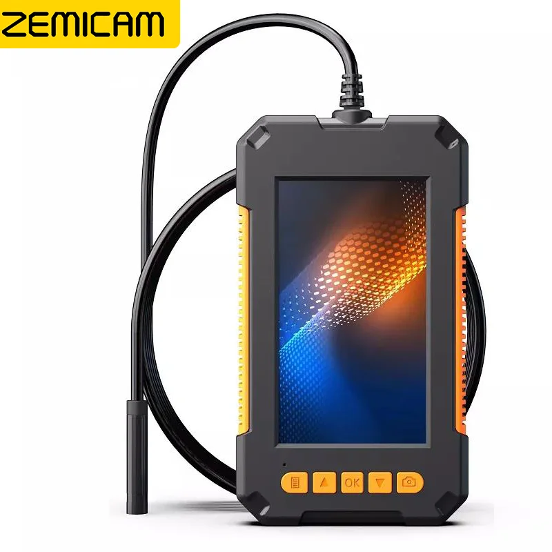 Industrie-Endoskopkamera mit 4,3-Zoll-Bildschirm, 3,9 mm, 5,5 mm, 8 mm, Einzel- und Doppelobjektiv, Autoinspektion, Endoskop HD1080P, wasserdicht, 2600 mAh, P40