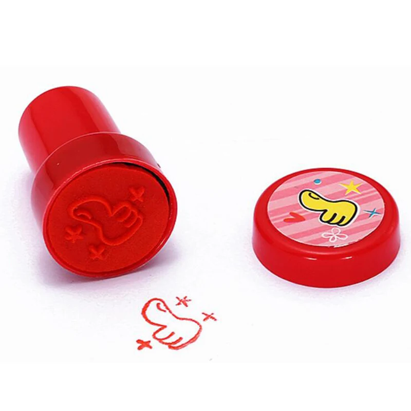 10pcs/set Children Round Infantile Stamp Set for School Gift