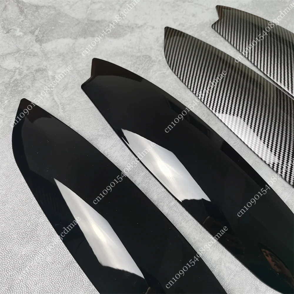 2 قطعة غطاء جفون الحاجب لشركة فولكس فاجن جولف 5 MK5 GTI R TSI TDI 2007 2008 2009 2010 سيارة المصابيح الأمامية عين الشر غطاء الحاجب اكسسوارات