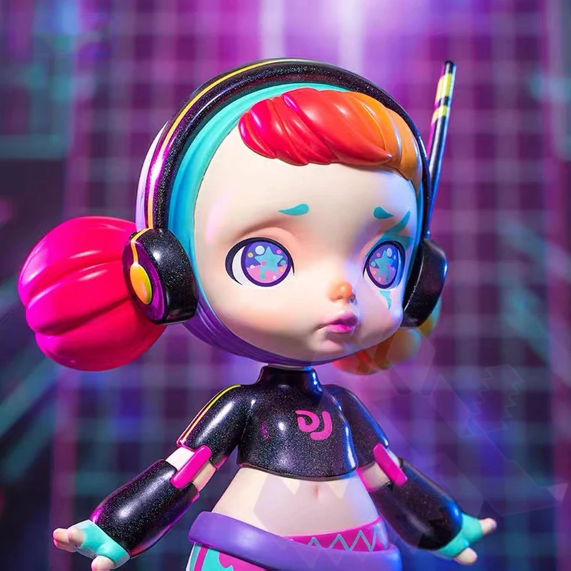 Laura Dj Electronic Music Girl Series Anime Figure Guess Bag Ornament Figurines Home Decor Desktop Dolls Model Girls Gift