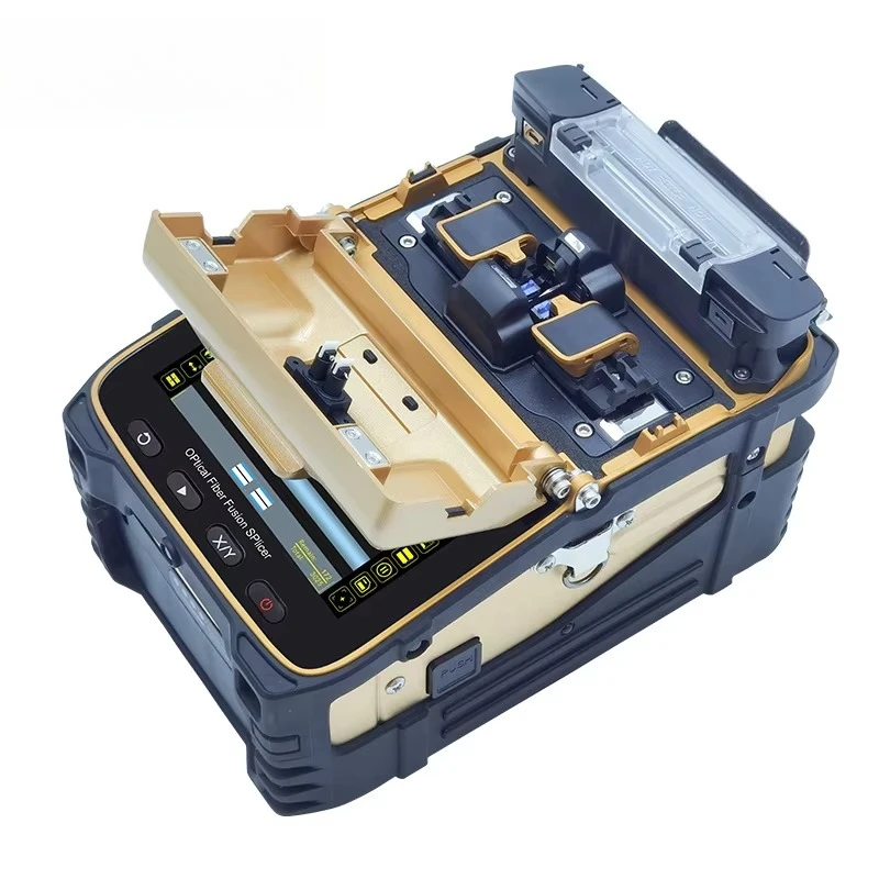 AI-8C New Model  fusion Splicer Optical Fiber Welding Machine with Toolcase Bench Design 100% Quality Check