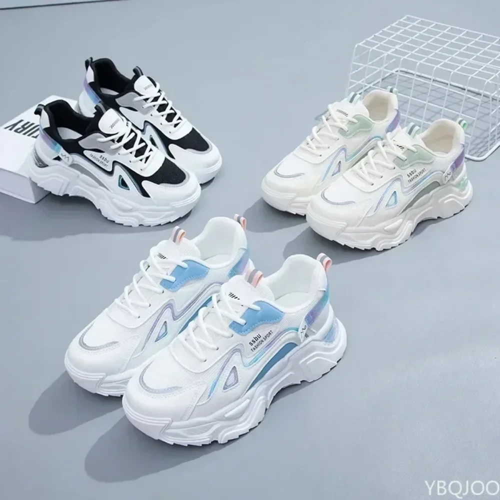 

Woman Shoes Green Casual Trainers Ladies Chunky Sneakers 2025 Sneakers Women Platform Flat Shoe
