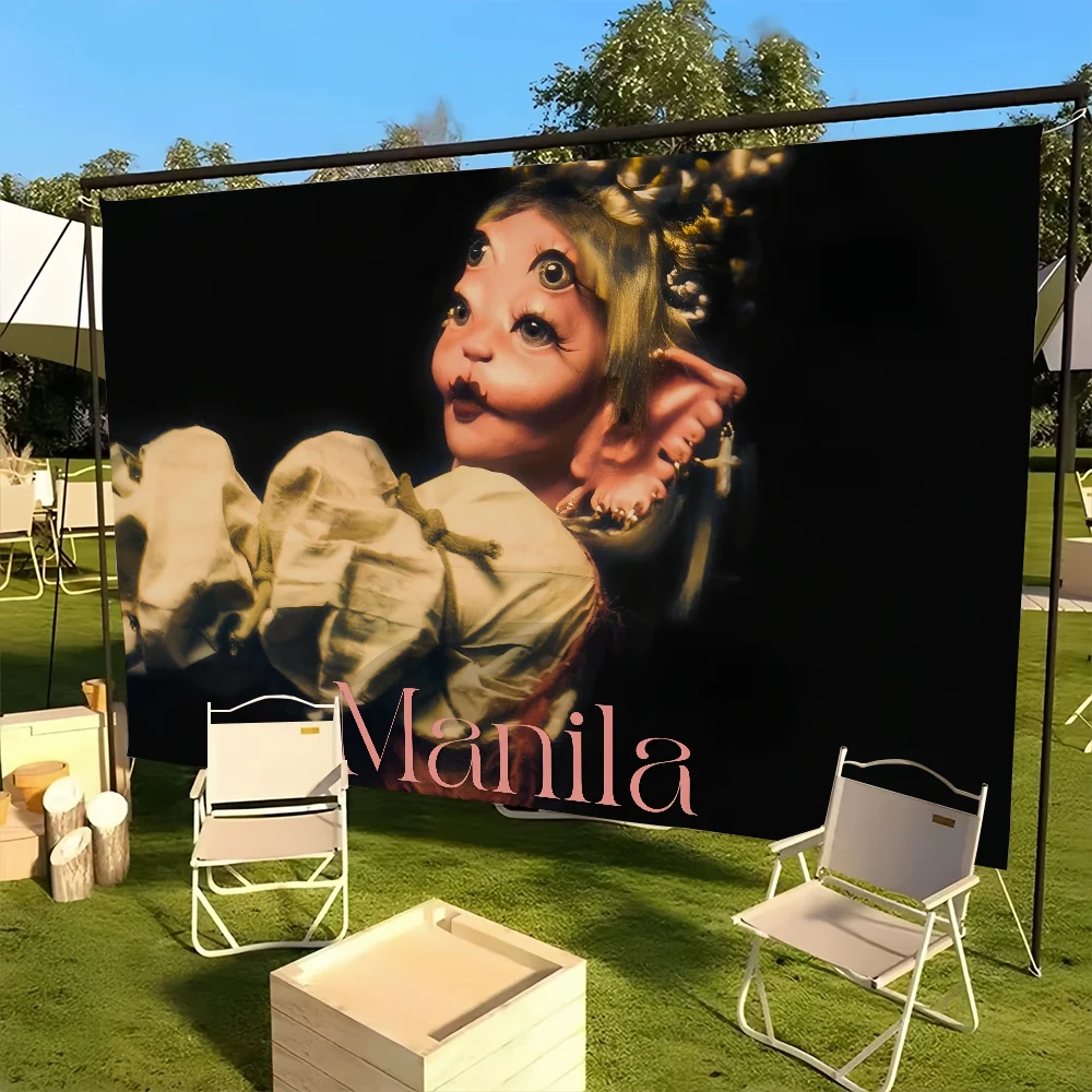 Singer Portals flag For Picnic Party Melanie Martinez Art Home Decoration Outdoor Camping Manila Banner