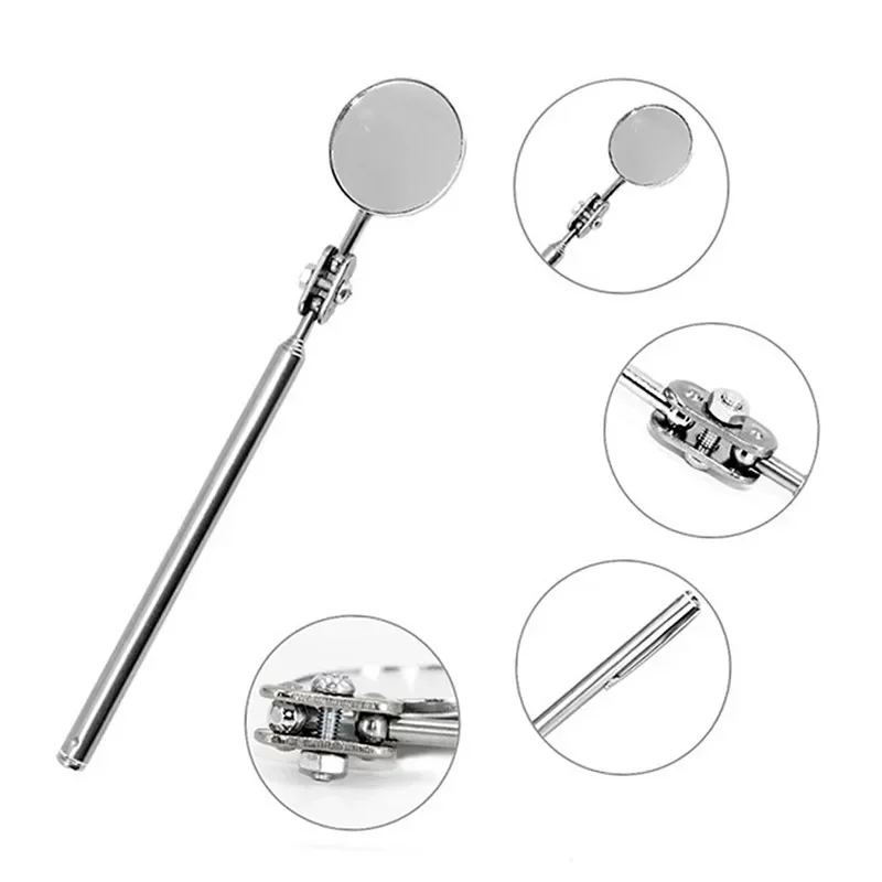 Portable Car Angle Observation Pen Car Telescopic Detection Lens Inspection Round Mirrorcar Inspection Mirror 30mm 50mm