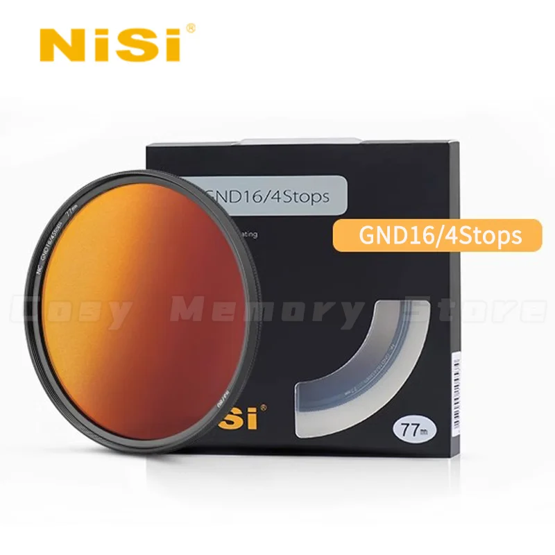 NiSi GND filter 77mm 67mm 49 52 55 58 62 72/82 gnd mirror reverse gradient gray filter circular camera filter