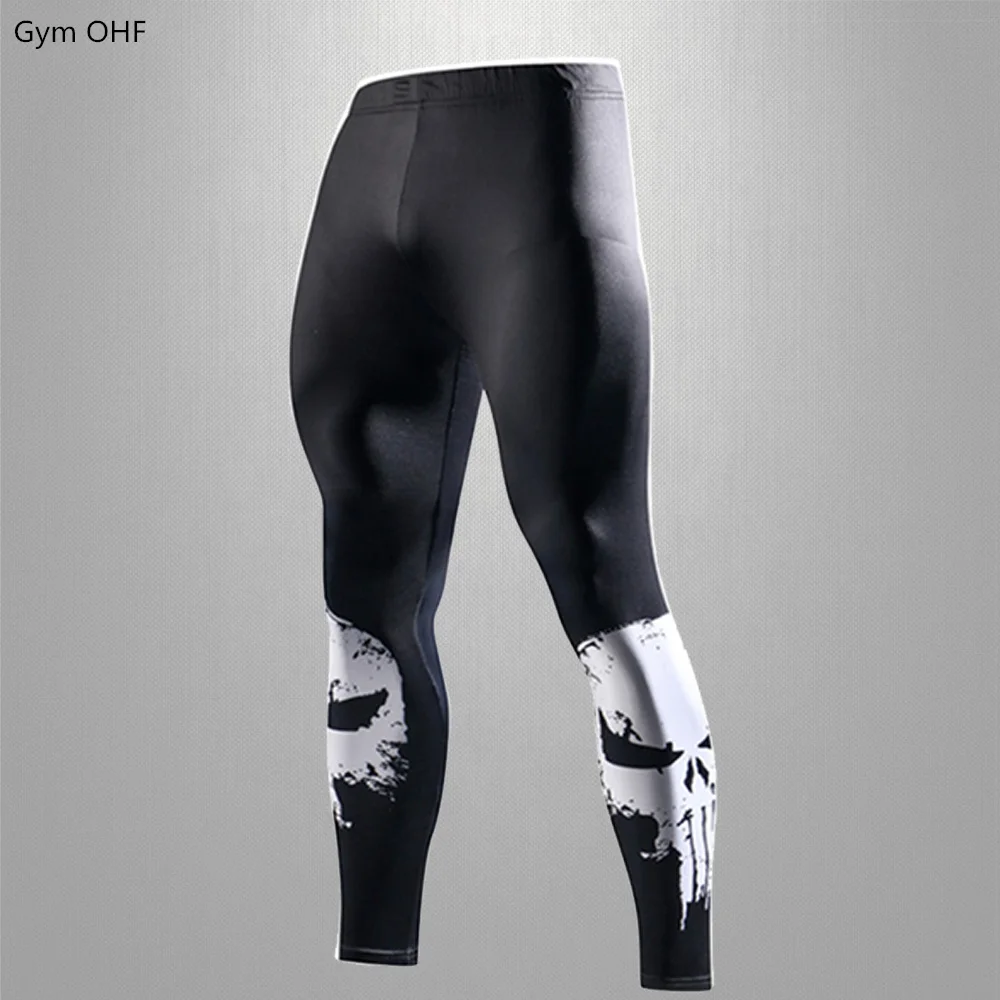 Rashguard-Leggings moulants de compression à séchage rapide pour homme, pantalon de sport, de course, de fitness, de jogging, d\'entraînement et de