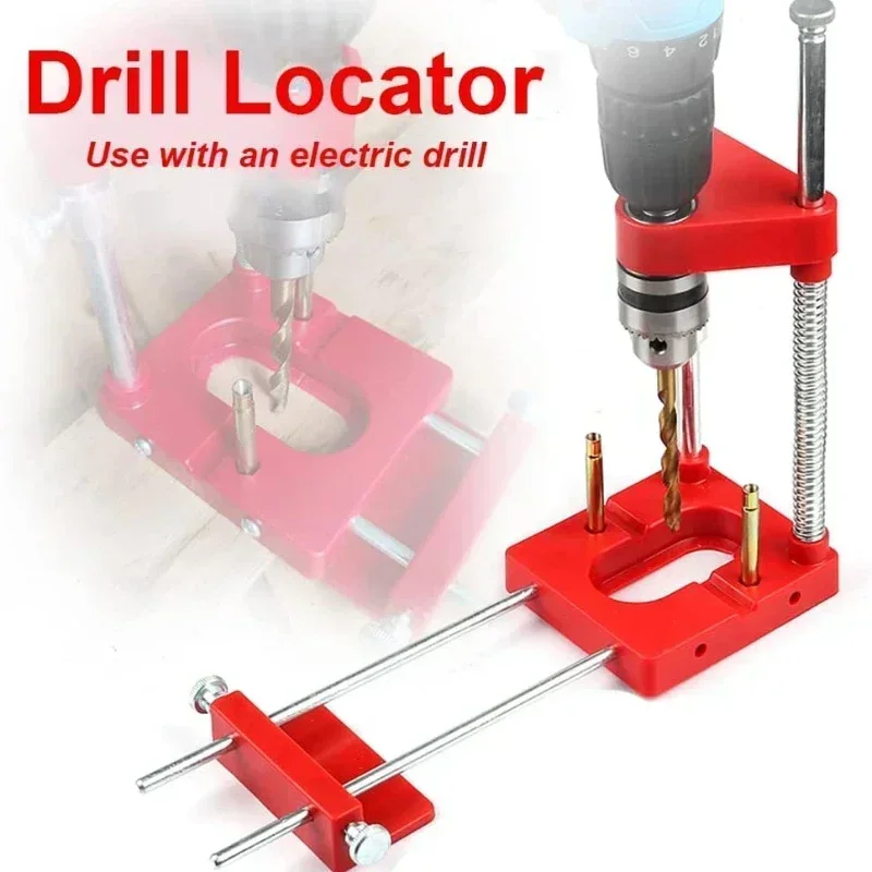 

Portable Drilling Locator Precision Woodworking Drilling Locator Multi-functional Hole Opening Woodworking Template Guide Tools