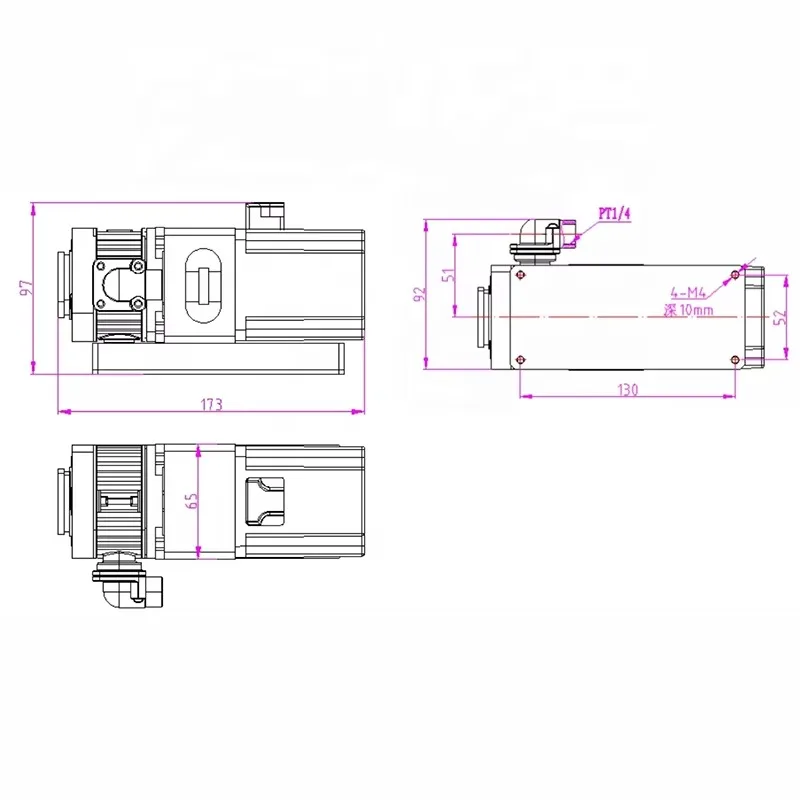 Hot Sale 98l/min Brushless DC Vacuum Pump Oil Free Electric 24V 36V Rotary Vane Pump Lab Gas Sampling Pump