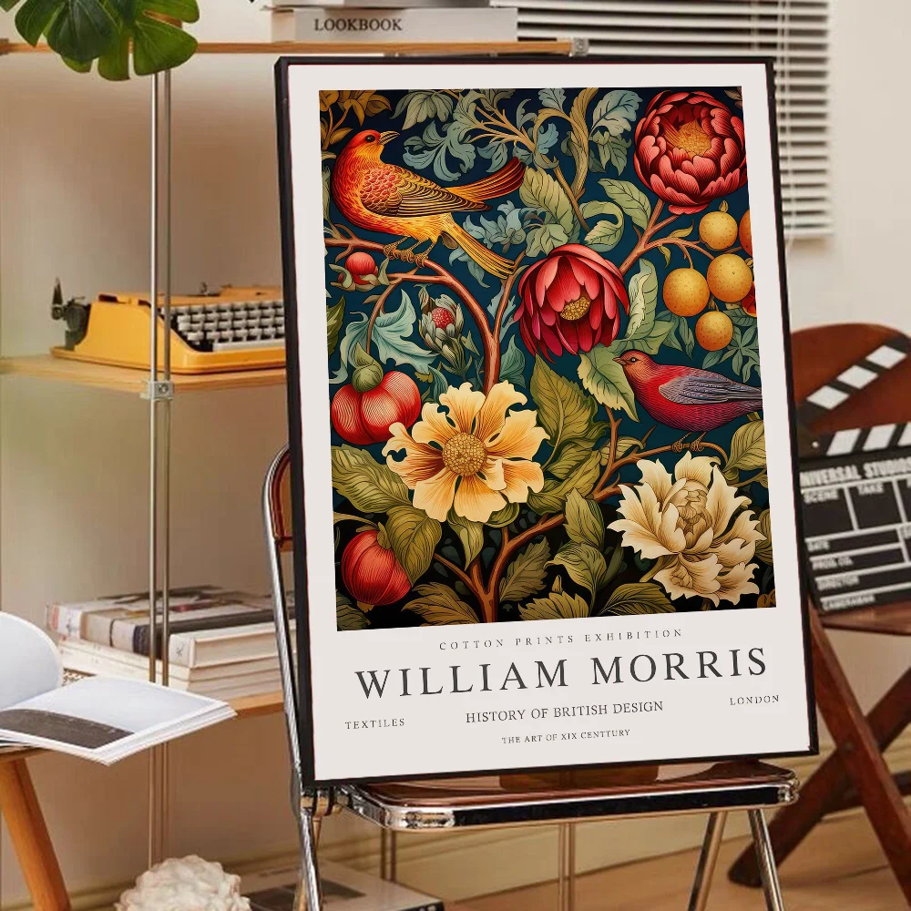 Neutro William Morris Art Poster, Whitepaper Impressões, Arte, Home Decor, Auto-adesivo