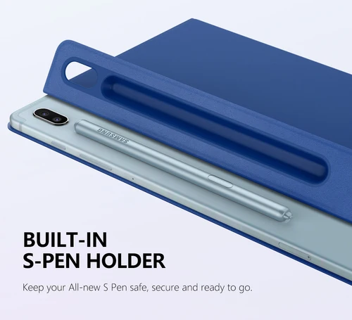 Imagen 2 del producto Funda tipo libro inteligente para Samsung Galaxy Tab S6, funda con soporte magnético y portalápices para Tab S6 2019 de 10,5 pulgadas con encendido automático