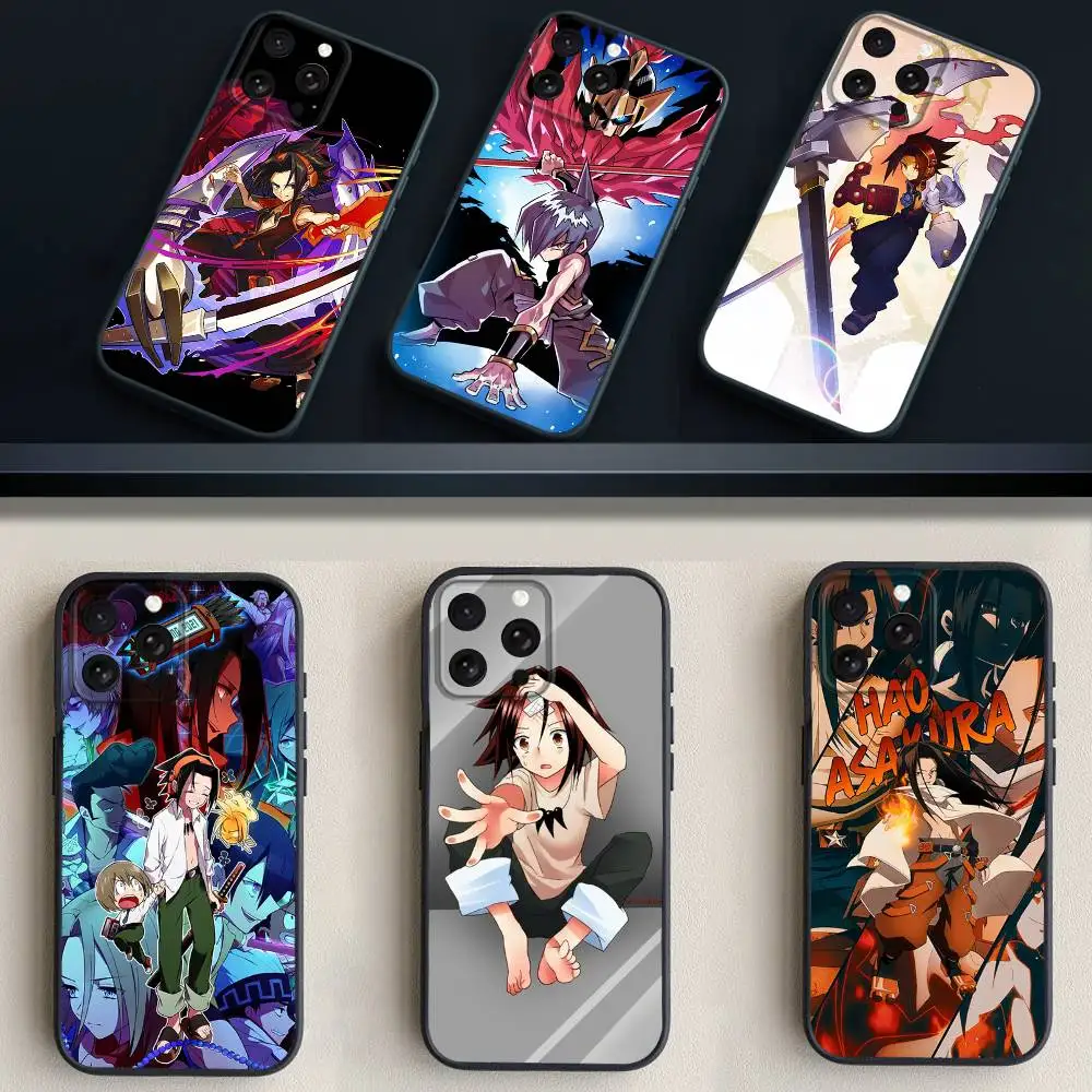 

Чехол для телефона Anime S-Shaman K-King для iPhone 17,16,15,14,13,12,11 Plus,Pro Max,XS,X,XR,SE,Mini,8,7,мягкий силиконовый черный чехол
