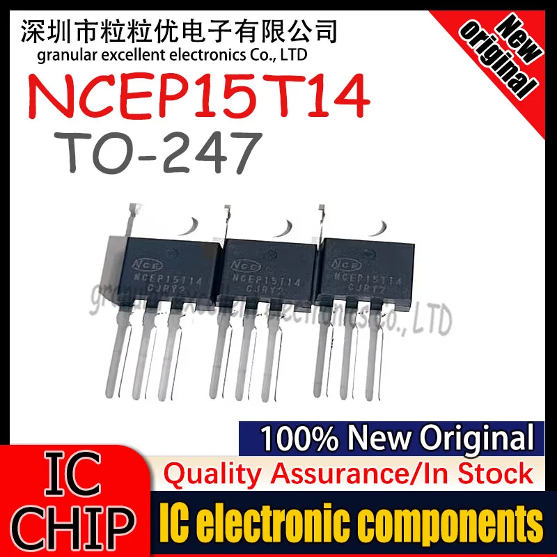 5-100Pcs 100% New Original NCEP15T14 TO-220 140A 150V MOSFET high-power field-effect transistor IC Chipset In Stock