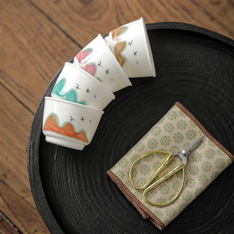 Mid Autumn Festival Teachers Day Gift Tea Cup Set Premium Master Teacup Souvenir For Elders Home Tea Ceremony Table Decor Gift view 4