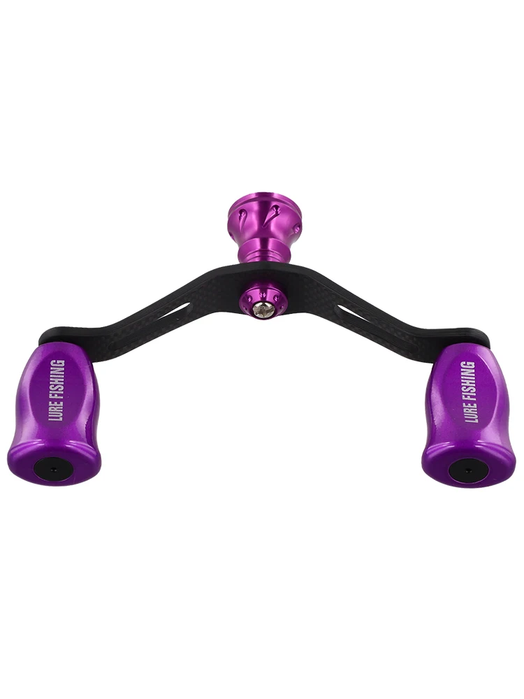 Manopla Dupla de Fibra de Carbono 25g com 2 Rolamentos e Bola de Punho para Daiwa Fuego Exceler Caldia Prorex Taula Luvias Airity Certat