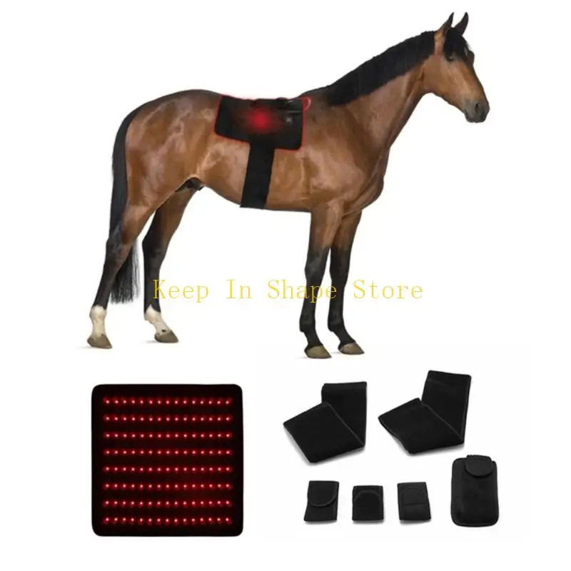 U1JC Equine Back Light  Pad Soft Comfortable Design Muscle Recovery Machine Washable Horse Care