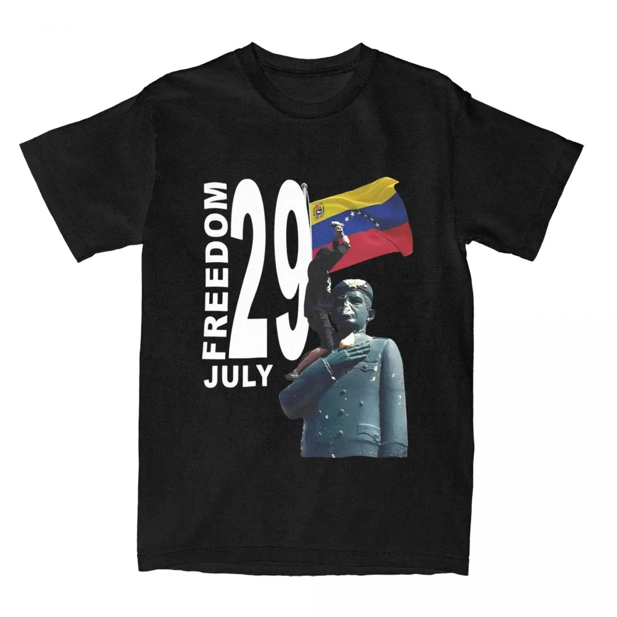 Hasta El Final Elecciones En Venezuela Shirt Accessories for Men Women Pure Cotton Humorous T-shirt Short Sleeve Tops Plus Size