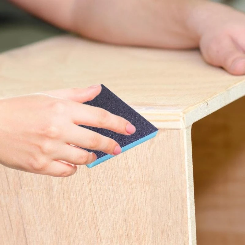 Pacote 6 esponjas lixamento densidade densidade Block Set para acabamento metal