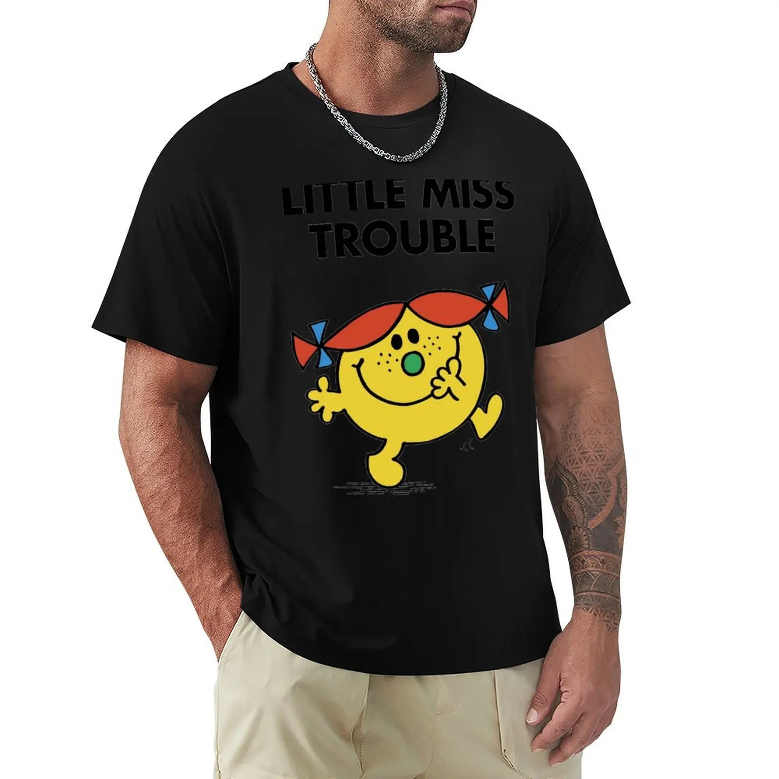

Little Miss Trouble T-Shirt Anti-Pilling Casual T-Shirt