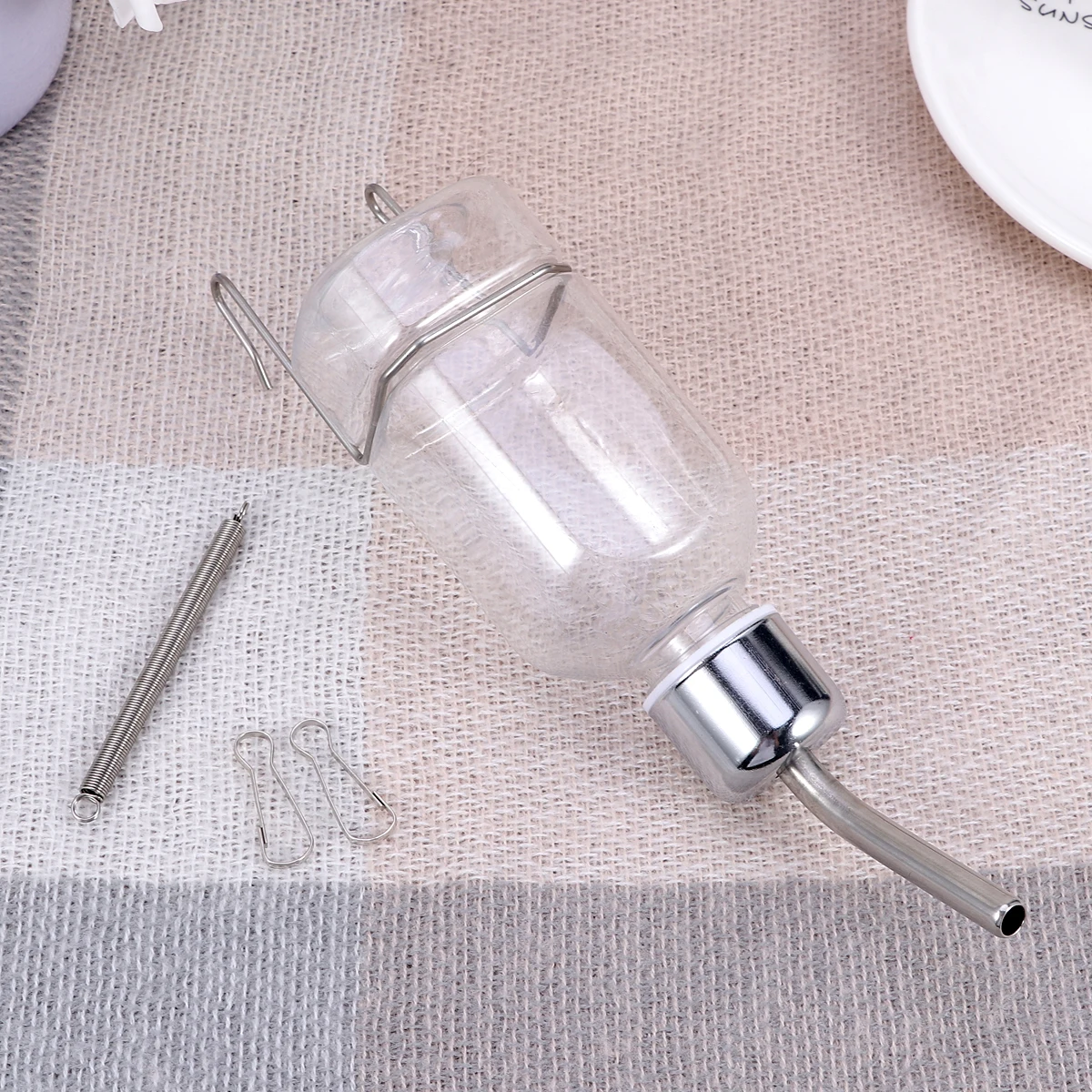 

Convenient Touch Activated Hanging Water Bottle Automatic Feeder Durable Pet Supplies For Small Animal Rabbit Cat Bird S Size
