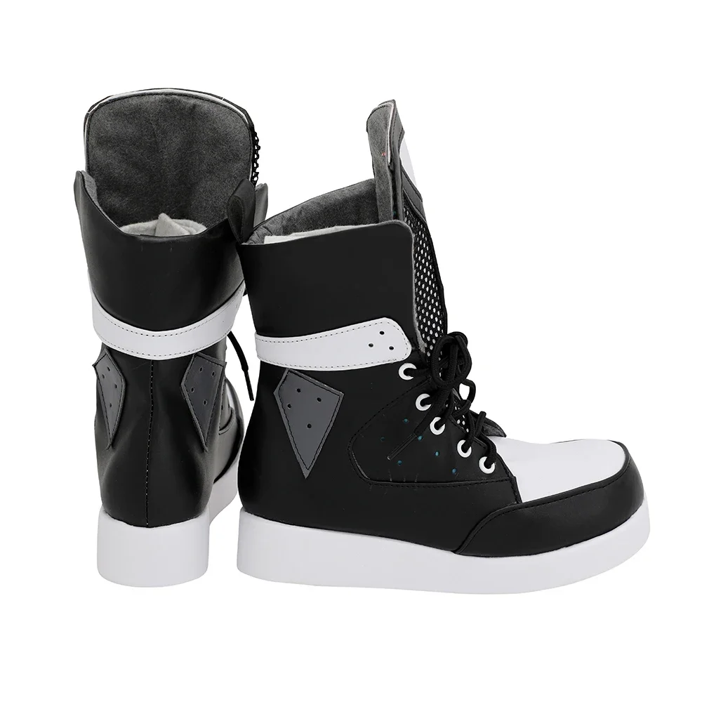 Arknights FEater Cosplay Boots Black Shoes Custom Made Any Size (4)