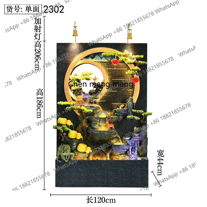 Large-scale circulating water fountain ornament living room hotel club company garden rockery courtyard decoration landscaping