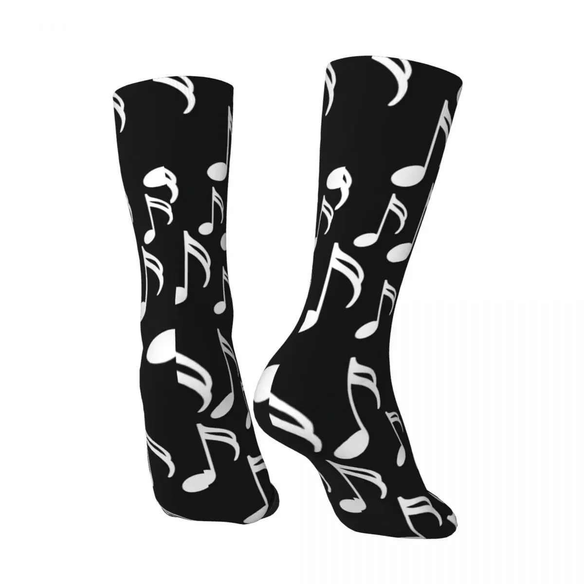 Vintage Music Notes Patterns, Music Lover Outfits, Cool Musician Gifts Men's compression Socks Unisex Street Style