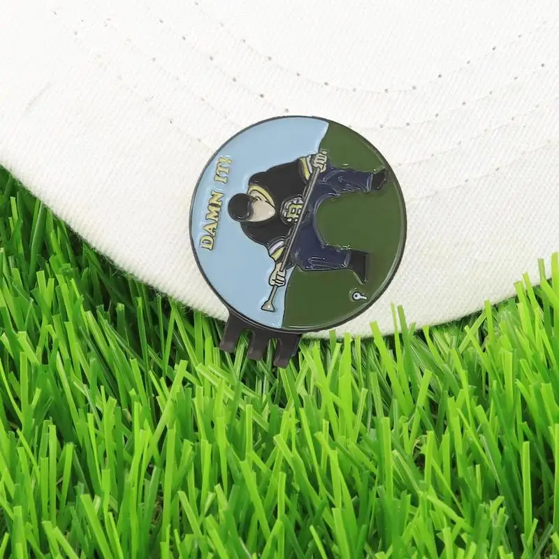 Magnetic Alloy Hat Clip Removable Golf Ball Marker Golf Ball Mark Fit For Golf Caps Visor Outdoor Golf Accessories Golf Marker