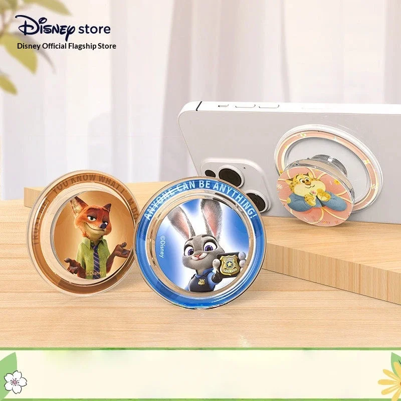 

Disney Official Zootopia Magnetic Phone Grip Retractable Airbag Holder Cute Cartoon Judy Hopps Nick Wilde Clawhauser For Phones