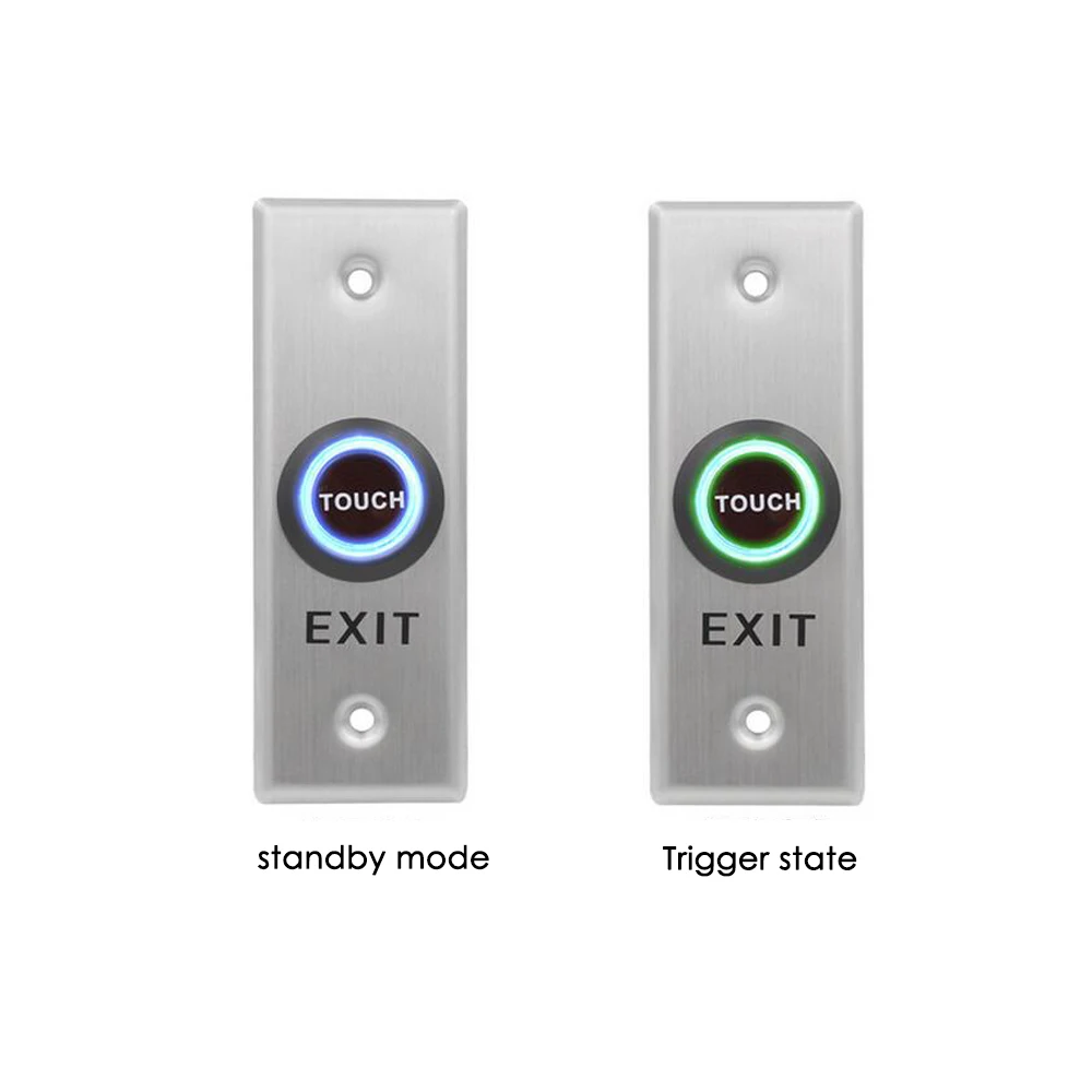 Stainless Steel touch exit button switch For Access Control Electric Lock Door Exit Push release Button ST40