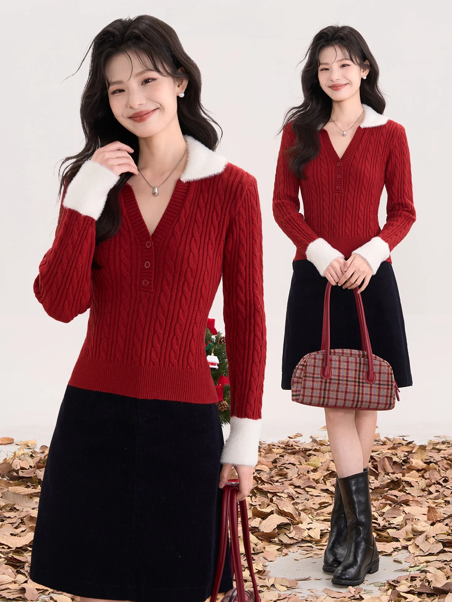 

Вязаный свитер Heme с отложным воротником, женский, повседневный, комфортный, из смесового полиэстера, теплый, для ежедневной носки