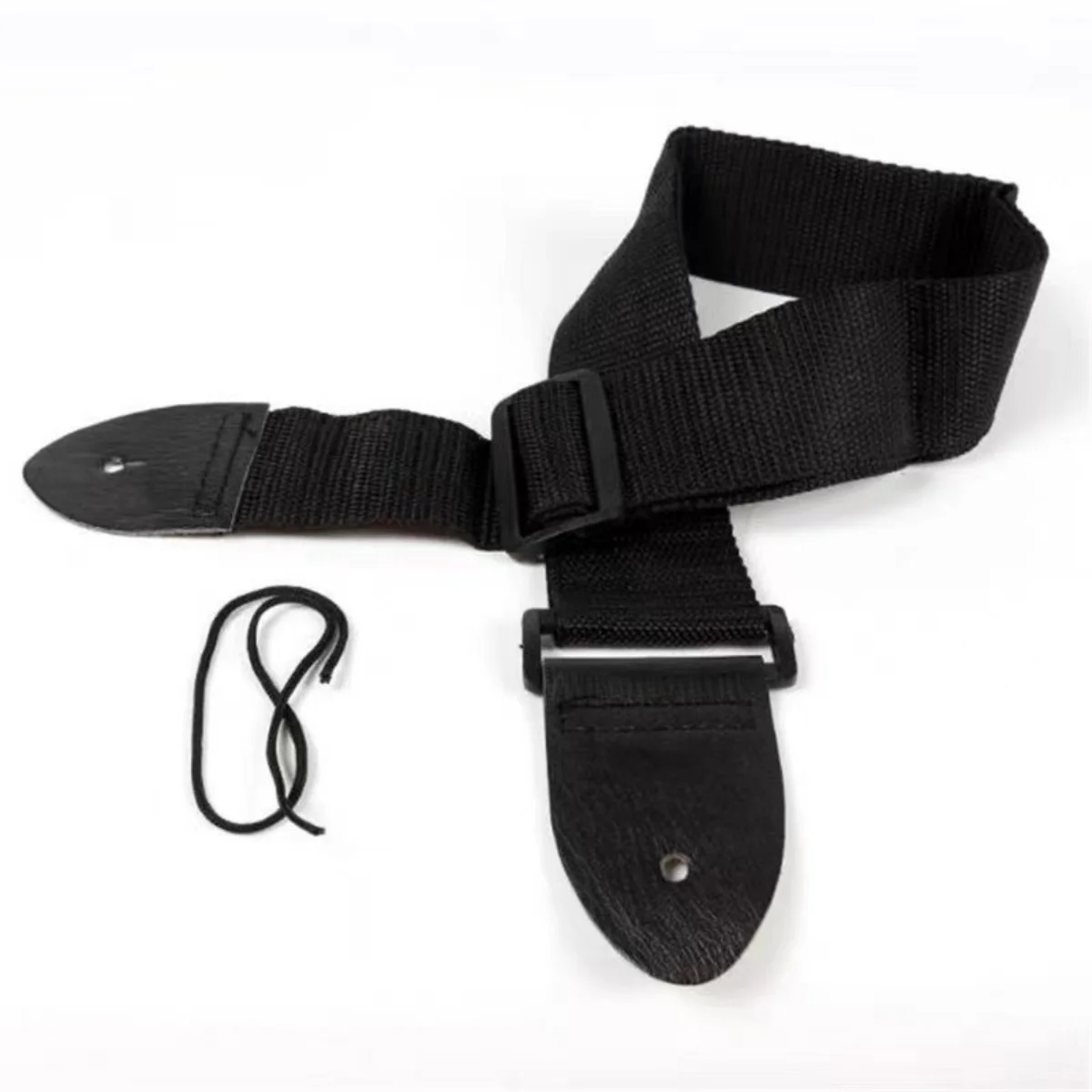 Miwayer Guitar Strap Guitar Picks Acoustic ukulele Guitar Black Strap Belt Adjustable  Leather  Ends for Guitars