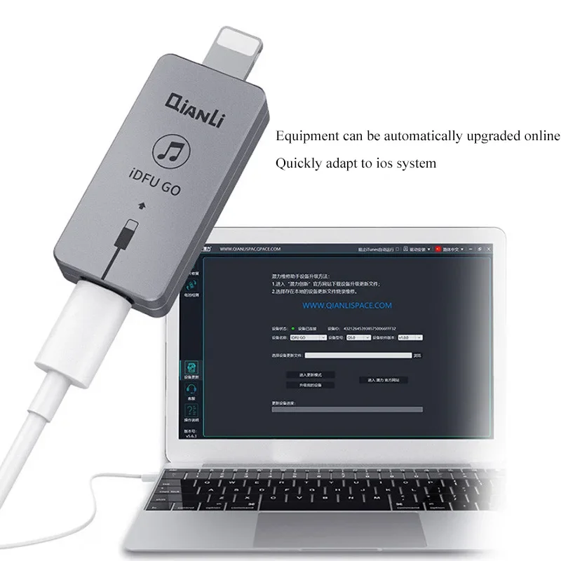 Imagem -03 - Qianli-modo de Recuperação Rápida Idfu 2.0 go Dispositivo Dfu de Inicialização Rápida de 28 Segundos para Iphone x 8p 8g 7p 7g Escova Diretamente